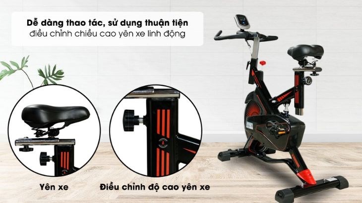 Xe đạp tập dễ dàng sử dụng