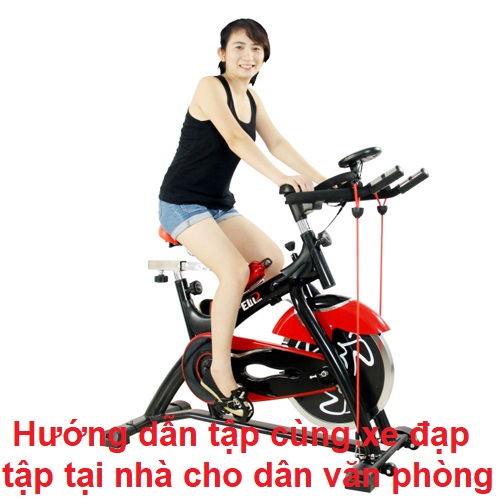 Hướng dẫn tập luyện cùng xe đạp tập thể dục tại nhà cho dân văn phòng