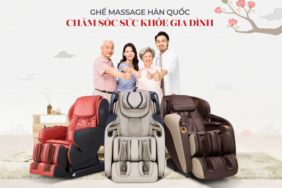 ghế massage thương hiệu Hàn Quốc