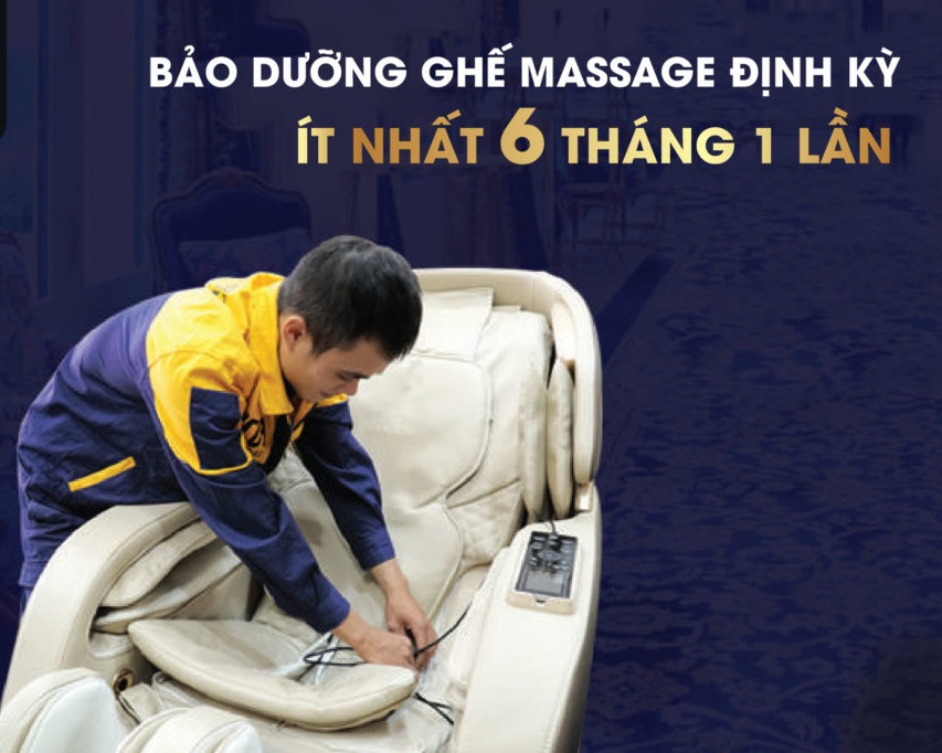 Bảo trì ghế massage thường xuyên