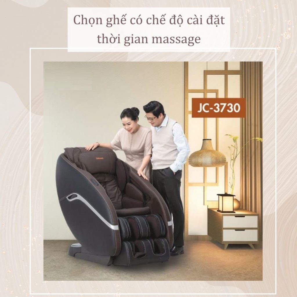 Ghế massage sử dụng hẹn giờ tự động