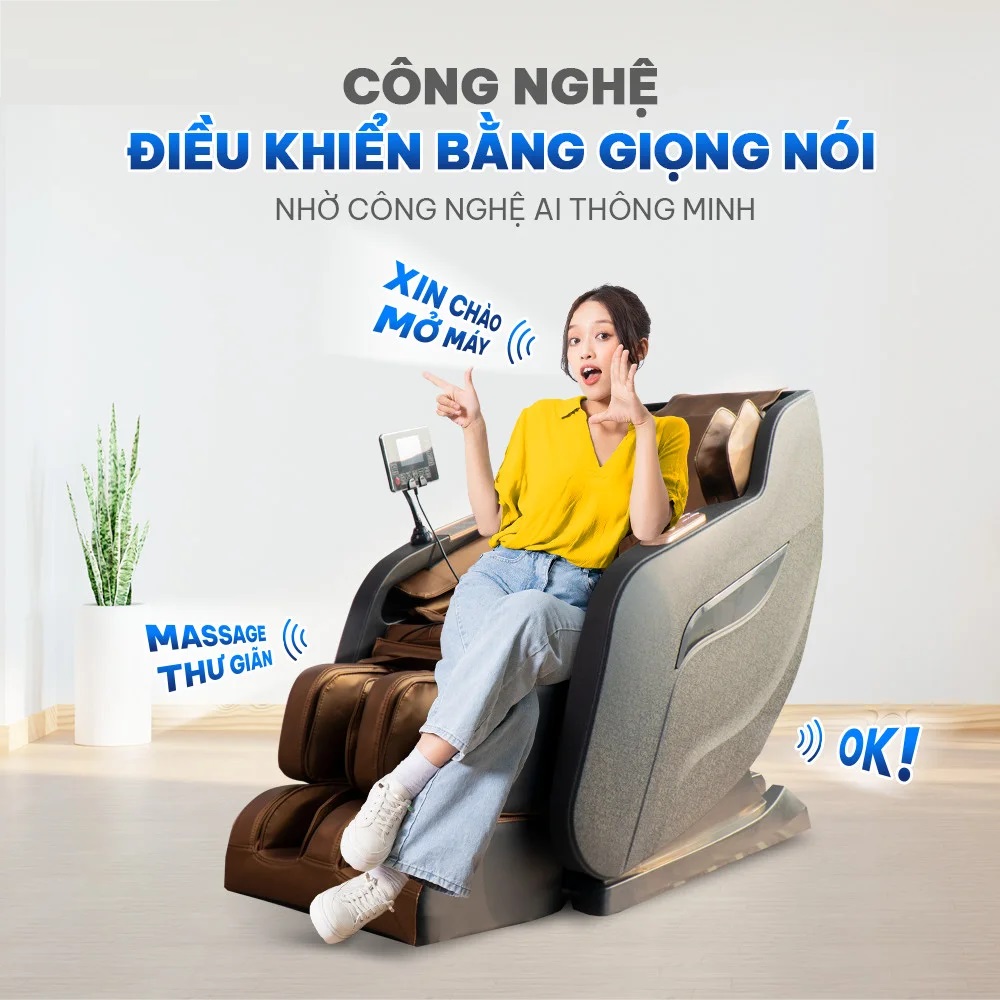 Ghế massage điều khiển bằng giọng nói giá bao nhiêu? Có gì đặc biệt ?