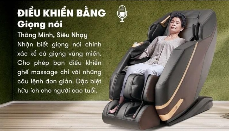 Giới thiệu về ghế massage điều khiển bằng giọng nói