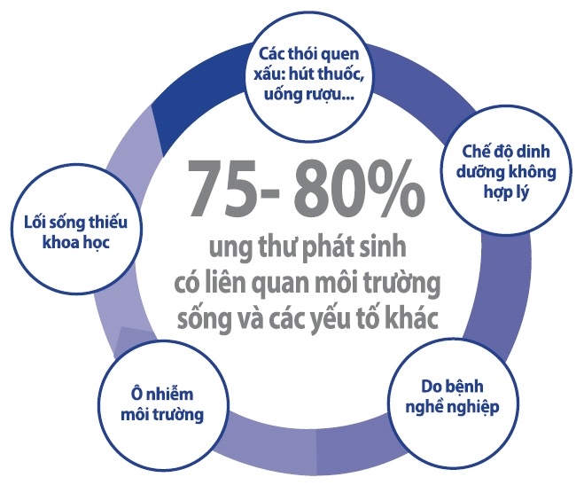 Một số nguyên nhân và các nguy cơ chủ yếu của ung thư