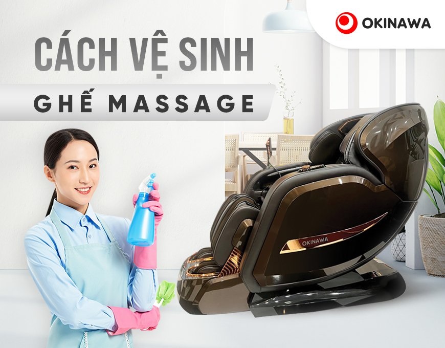 Các sai lầm thường gặp khi vệ sinh ghế massage 