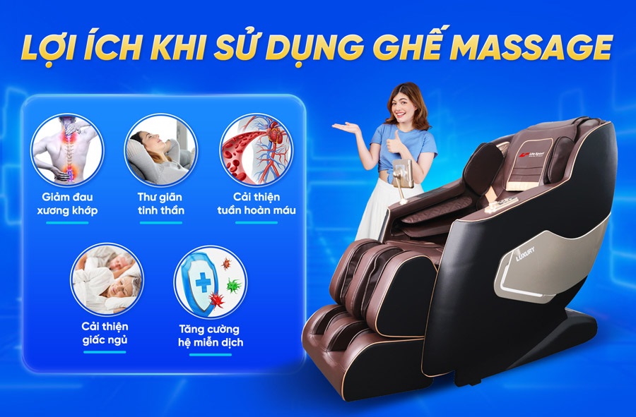 Lợi ích của ghế massage toàn thân