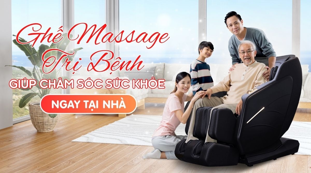 Ghế massage giúp hỗ trợ điều trị một số bệnh lý