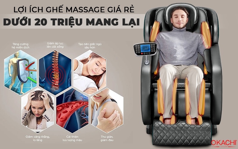 Ghế massage giá dưới 20 triệu