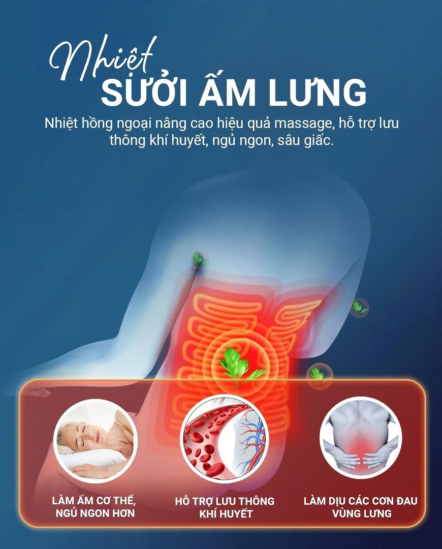 Nhiệt hồng ngoại sưởi ấm cơ thể