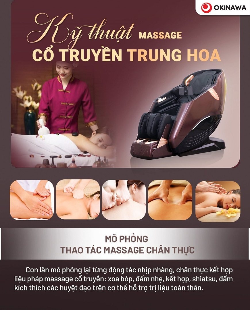 Chọn lựa ghế massage có khả năng điều chỉnh linh hoạt