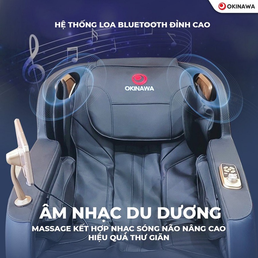 Ghế massage Nhật bản có tích hợp Bluetooth