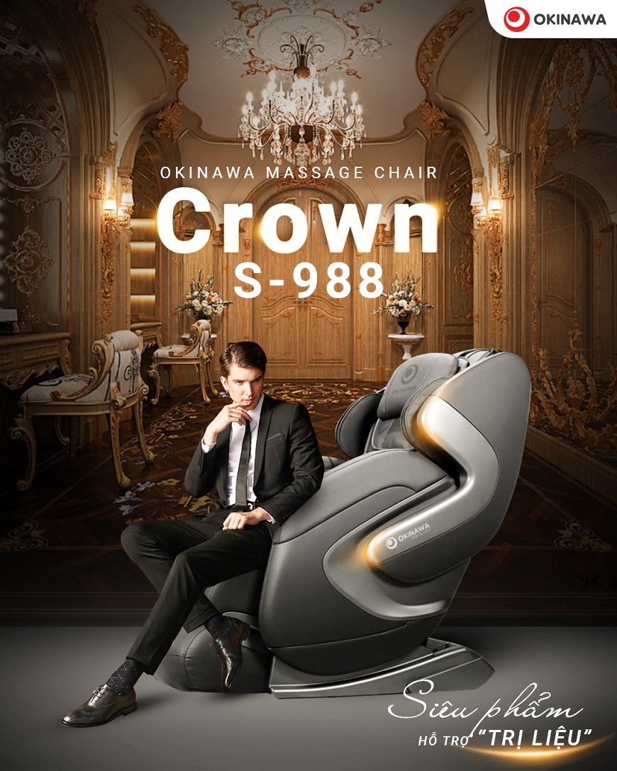 Ghế Massage Okinawa Crown S-988 