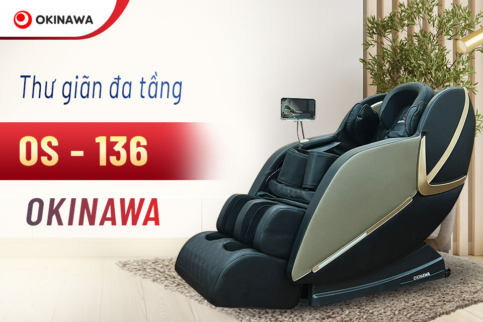 Ghế massage toàn thân giá rẻ Nhật Bản Okinawa OS-136