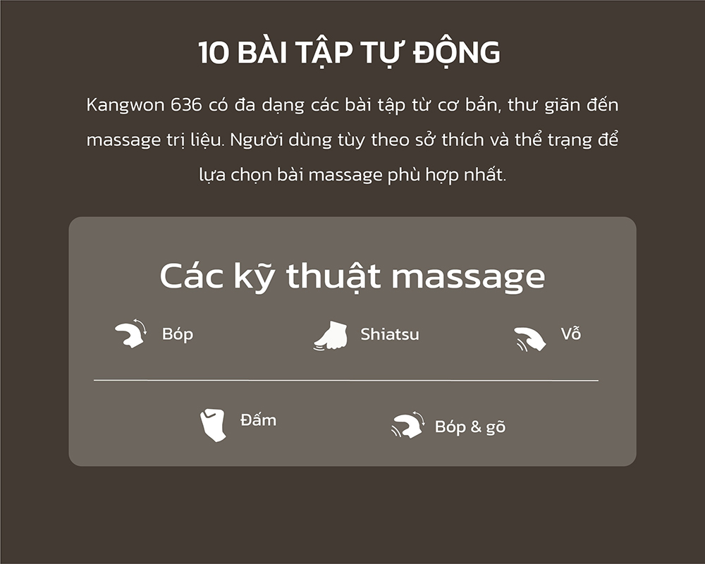 Ghế Massage Kangwon 636 7