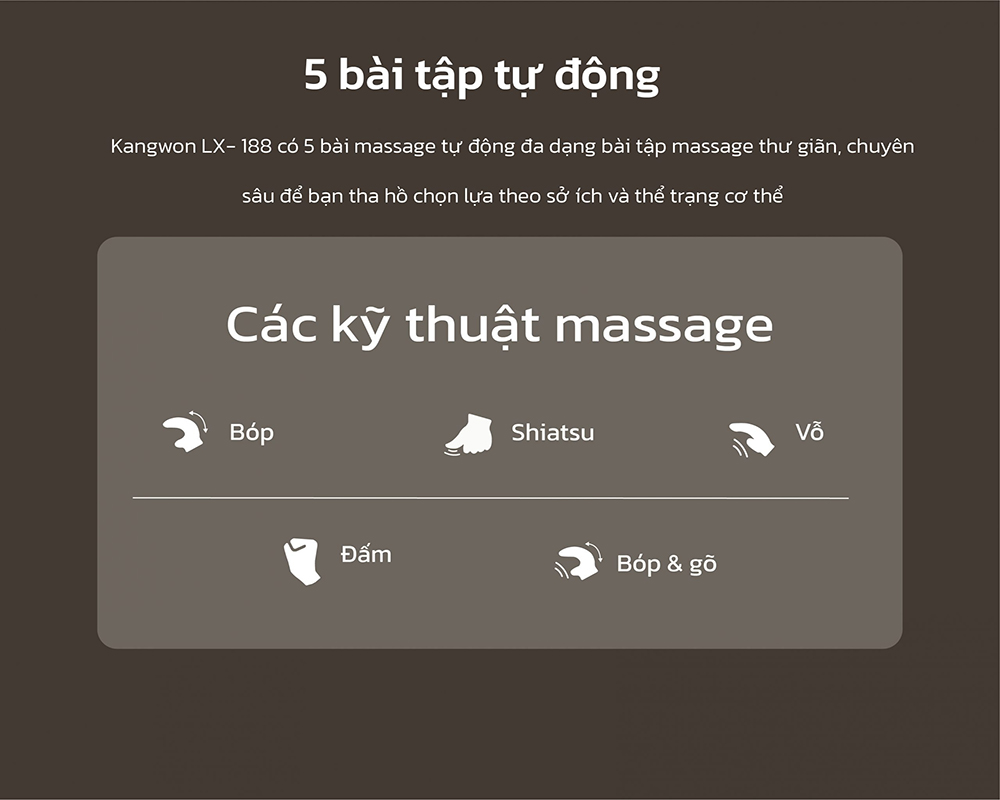 Ghế Massage Kangwon LX-188 6