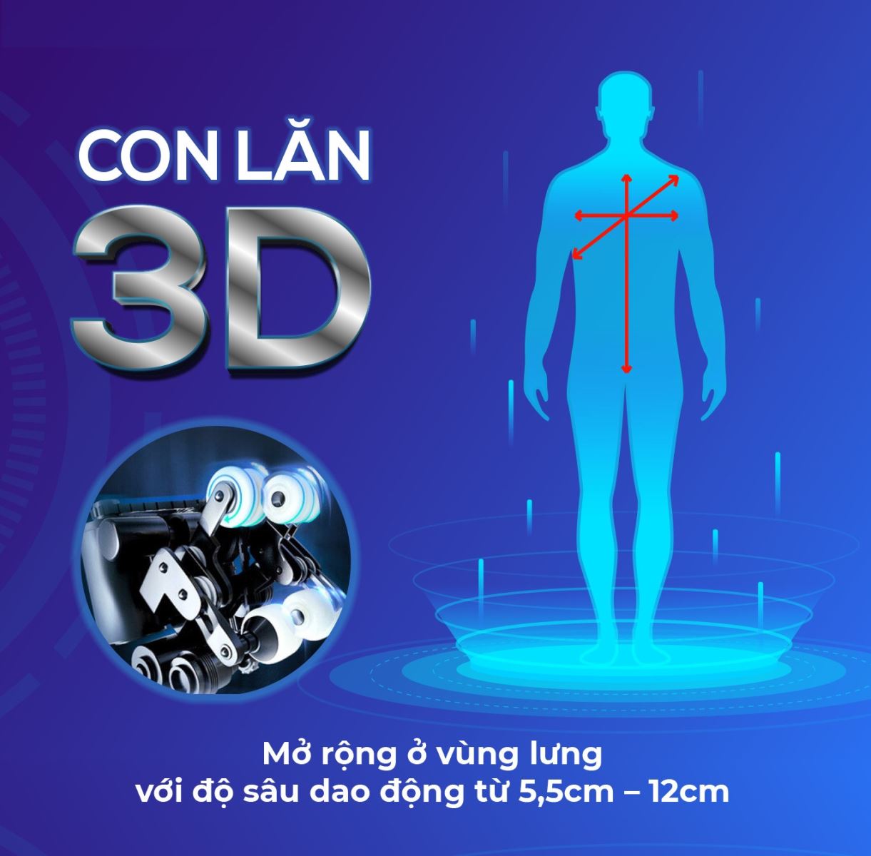 ghế massage công nghệ 3D