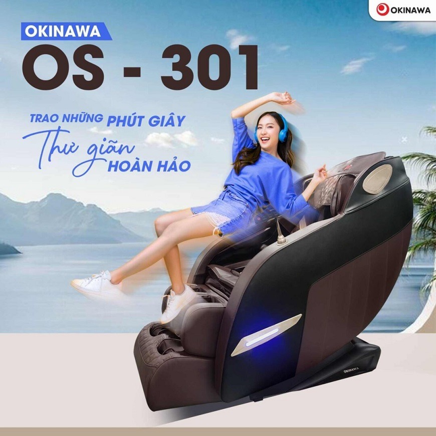 Ghế Massage Okinawa OS-301 có ngoại hình bắt mắt