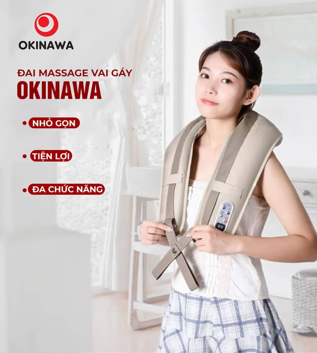 đai massage vai gáy Okinawa OS-03 1