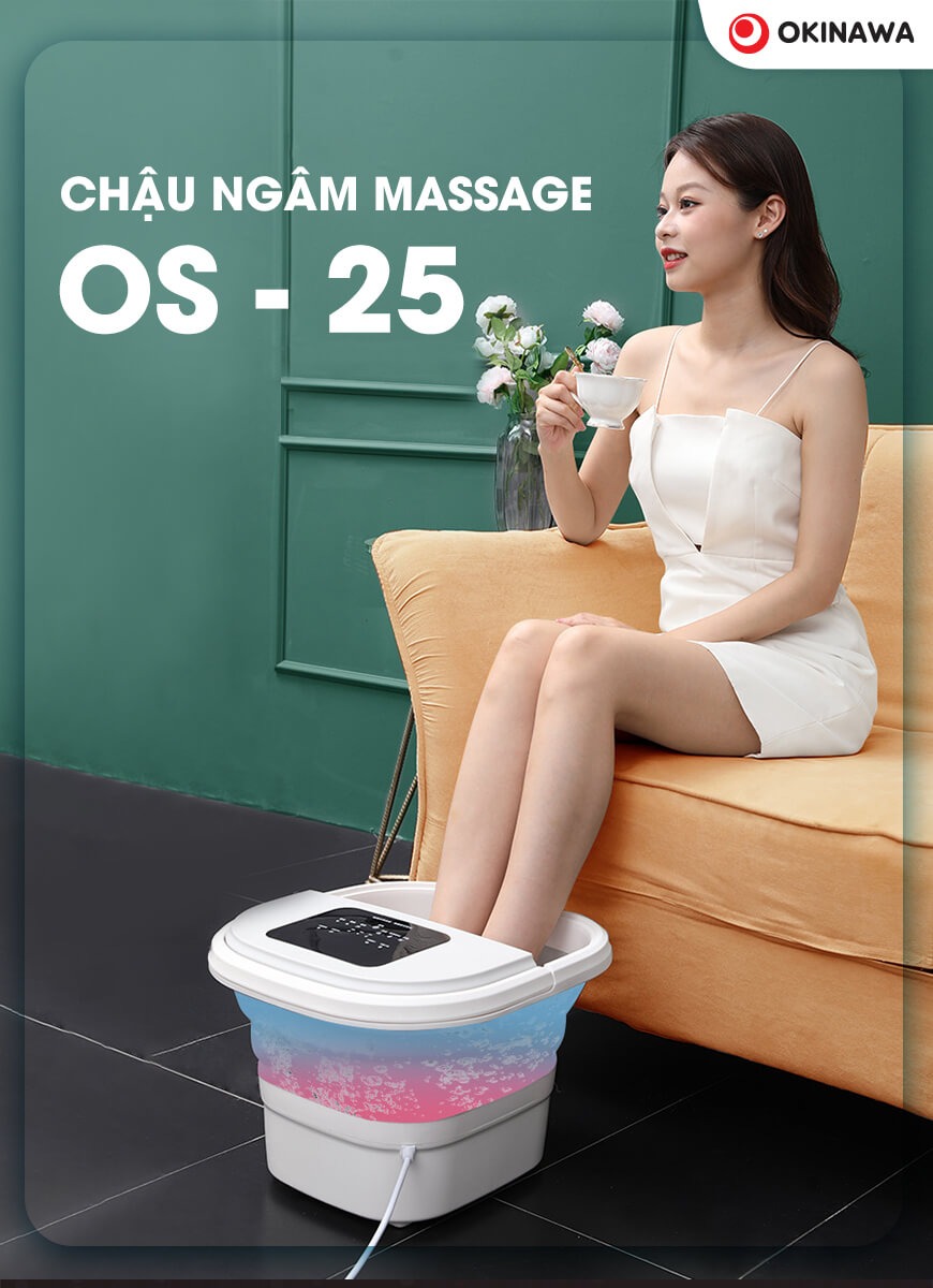 máy ngâm chân massage Okinawa OS-25 1