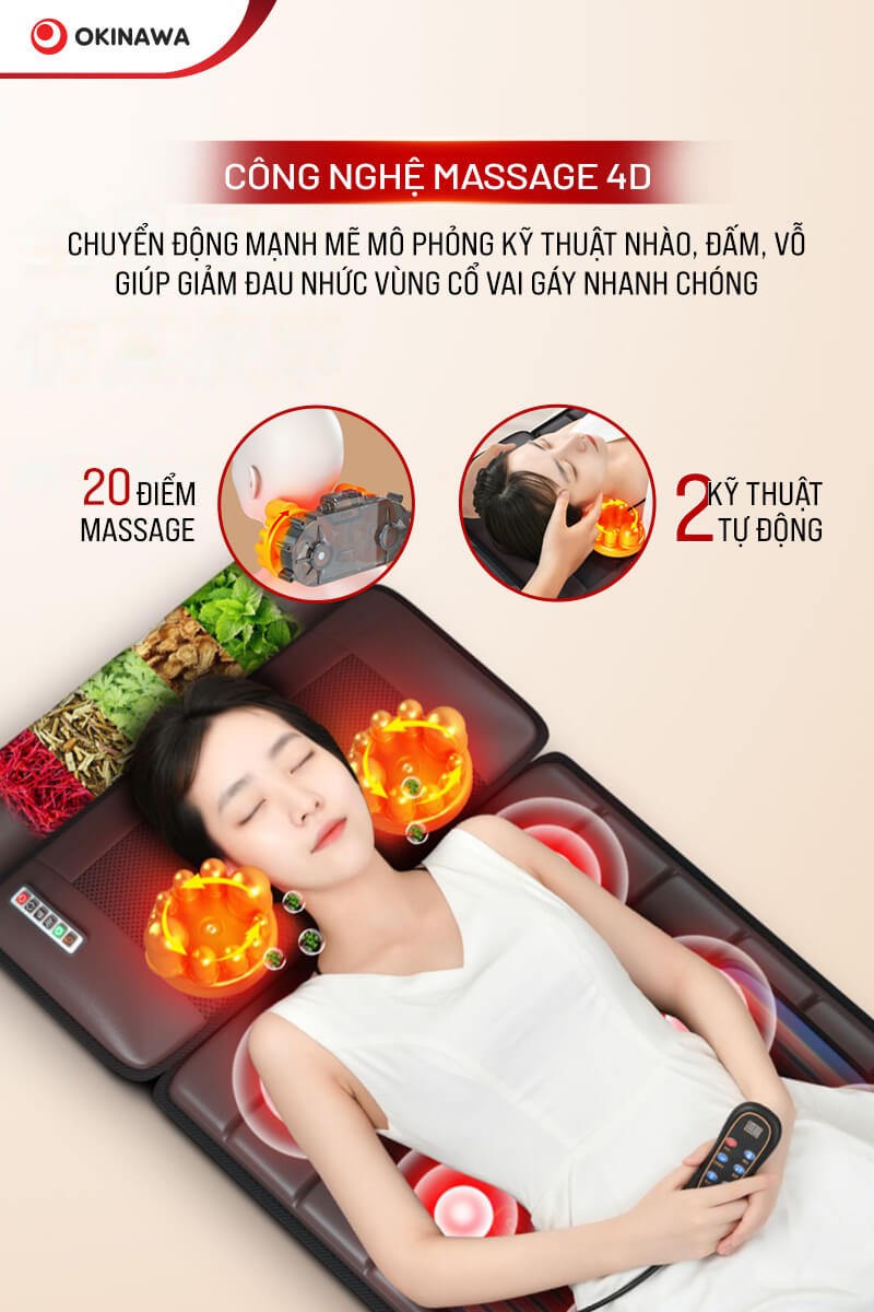 đệm massage Okinawa OS-26 4