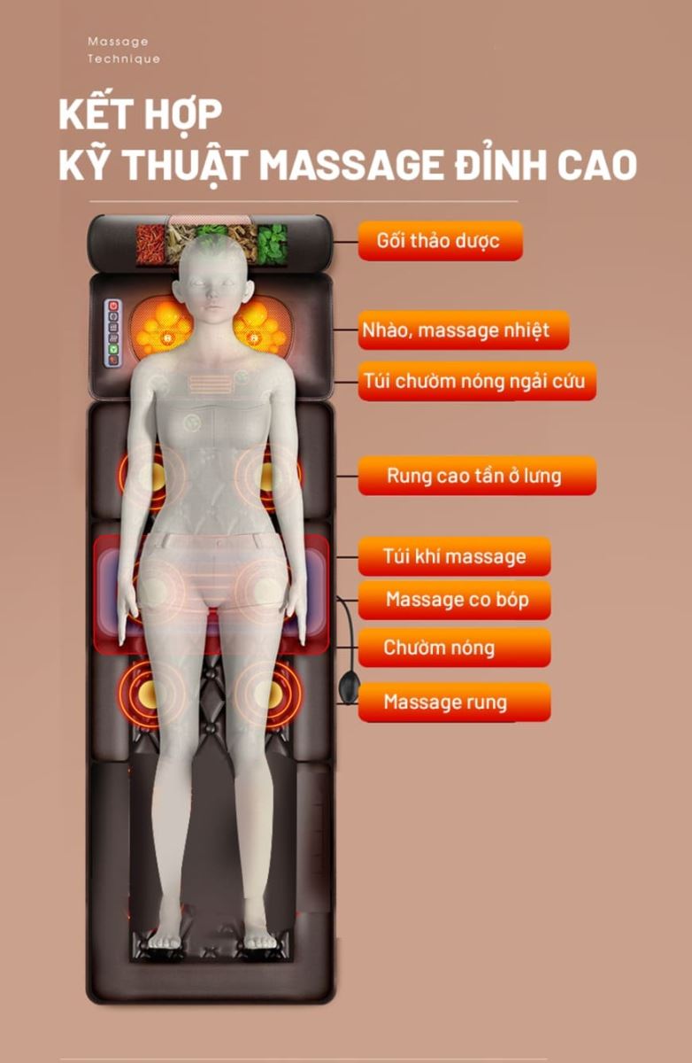 đệm massage Okinawa OS-26 6