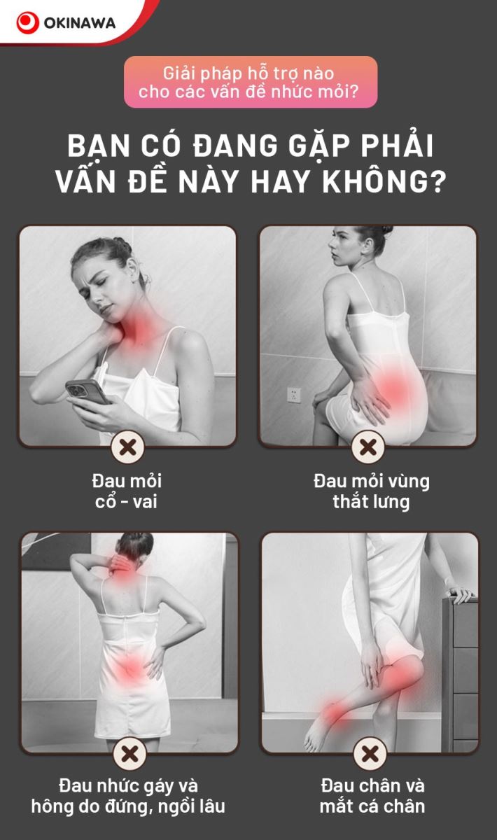 đệm massage toàn thân Okinawa OS-27 2
