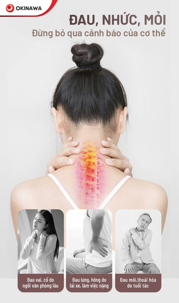 đệm massage toàn thân Okinawa OS-27 8