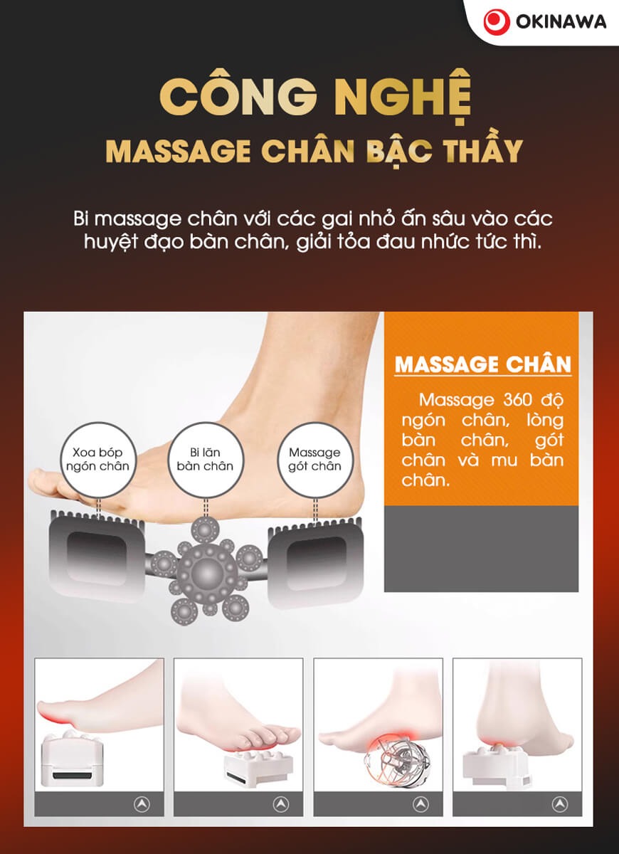 máy massage chân Okinawa OS-30 3