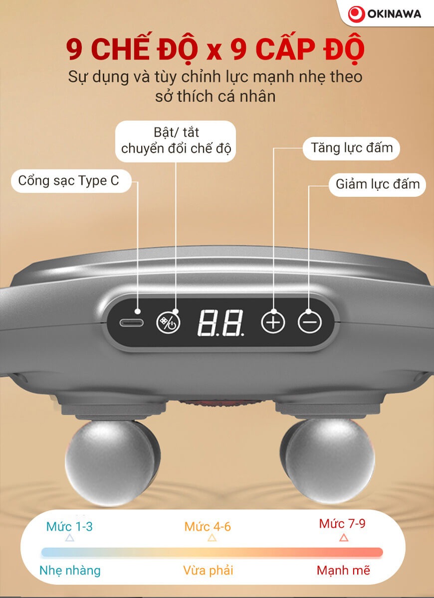 máy massage cầm tay Okinawa OS-34 7