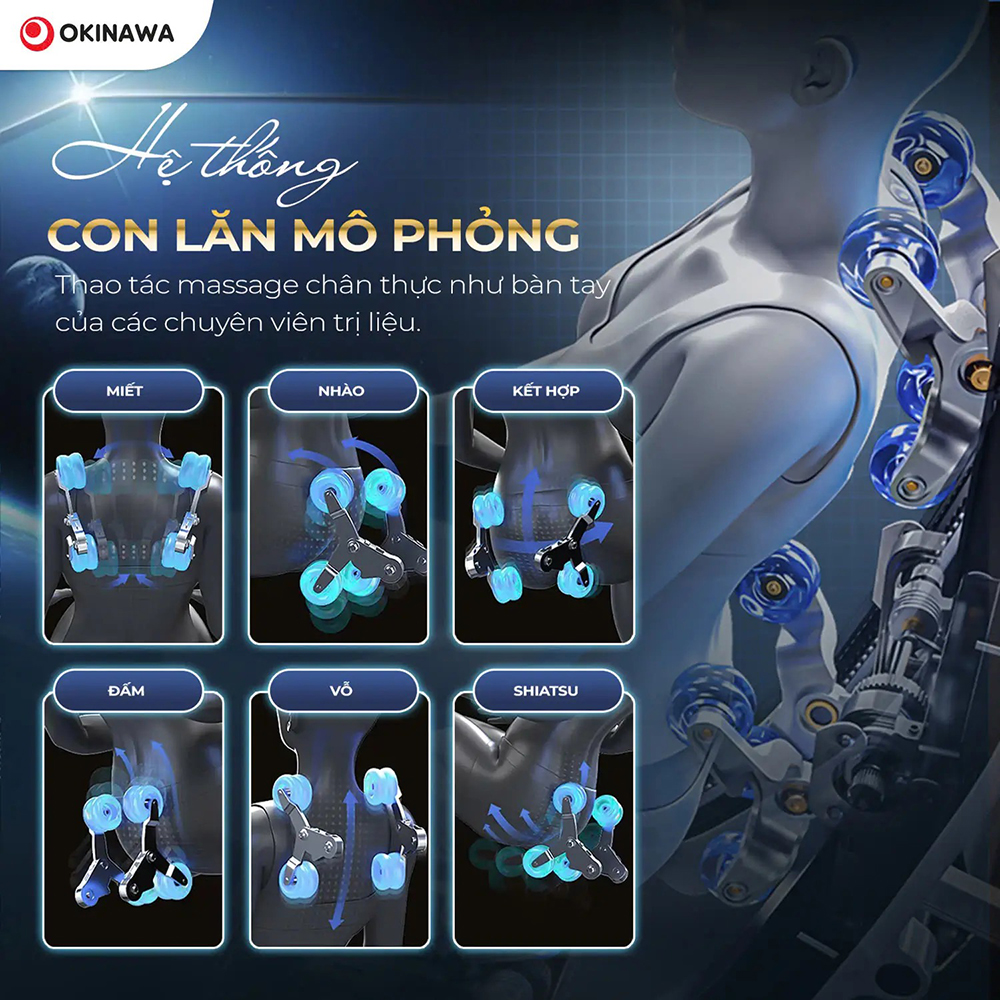 ghế massage Okinawa Empire 6