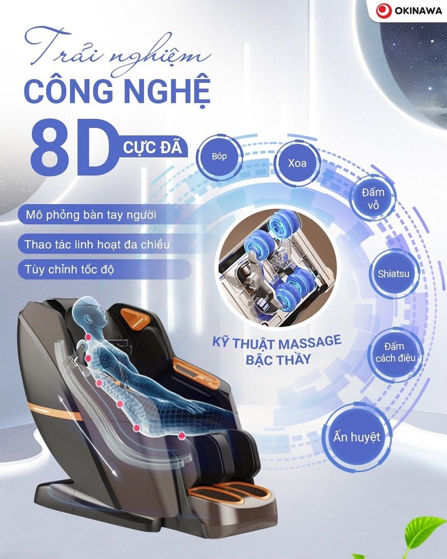 ghế massage Okinawa Glory S-758 3