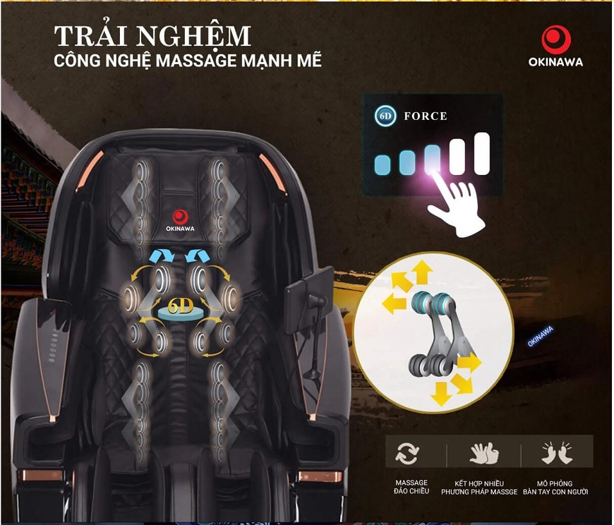 ghế massage Okinawa Majestic Monarch OS-500 2
