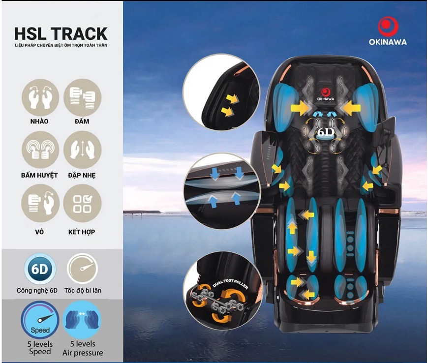 ghế massage Okinawa Majestic Monarch OS-500 4