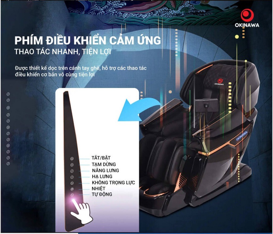 ghế massage Okinawa Majestic Monarch OS-500 5