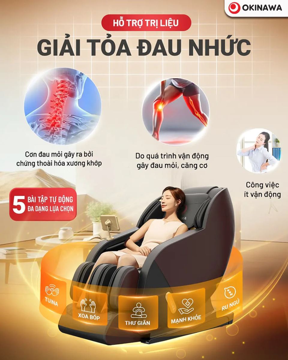 ghế massage Okinawa OS-166 5