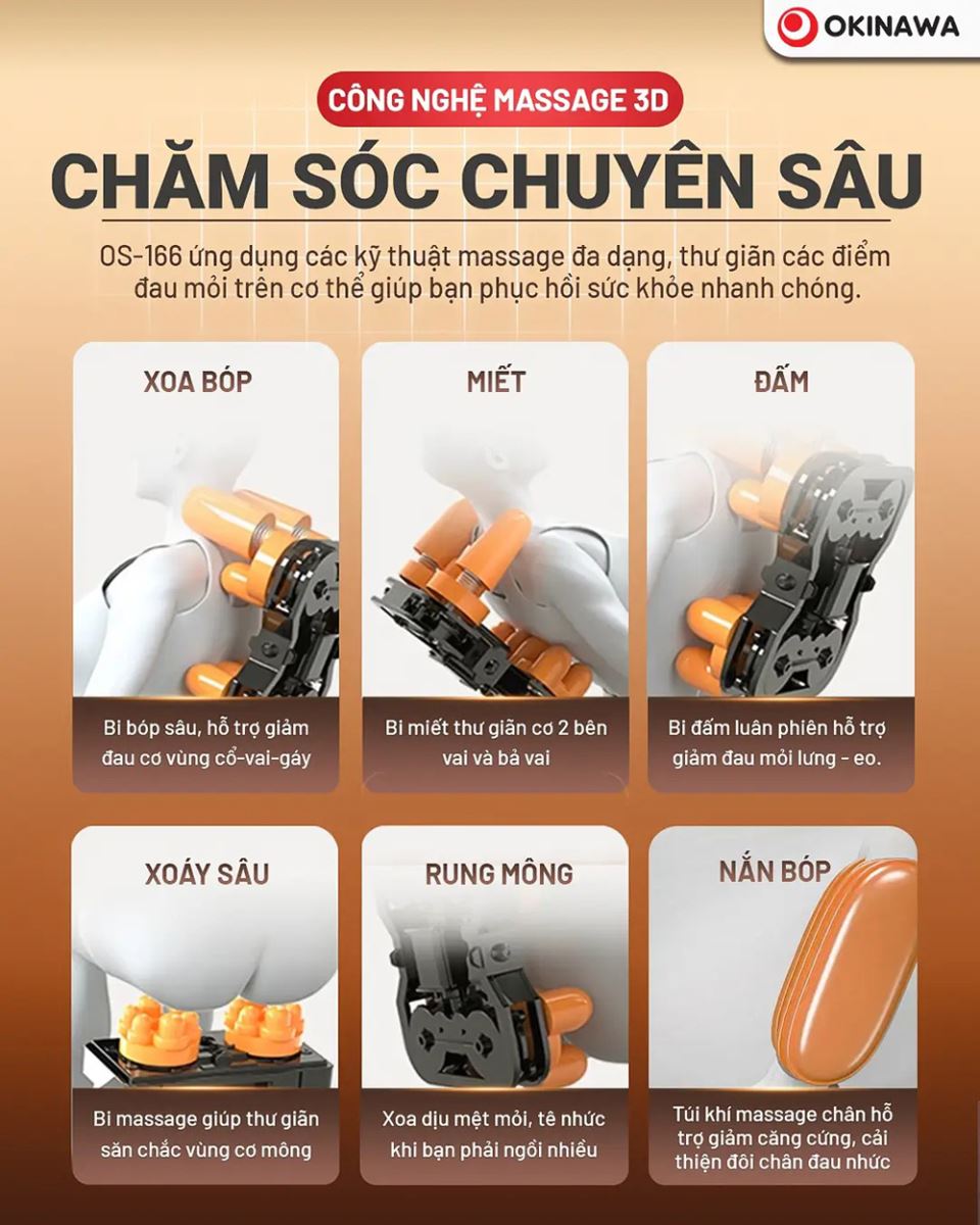 ghế massage Okinawa OS-166 7