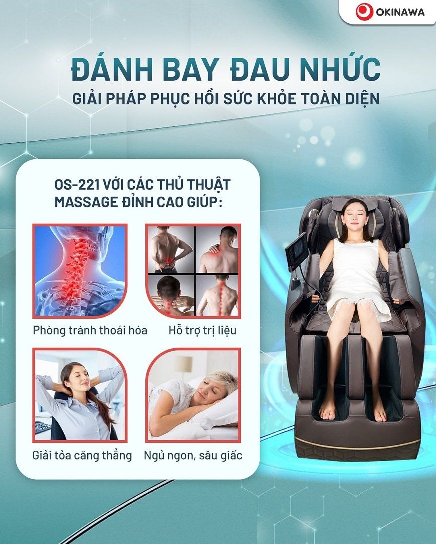 ghế massage Okinawa OS-221 4