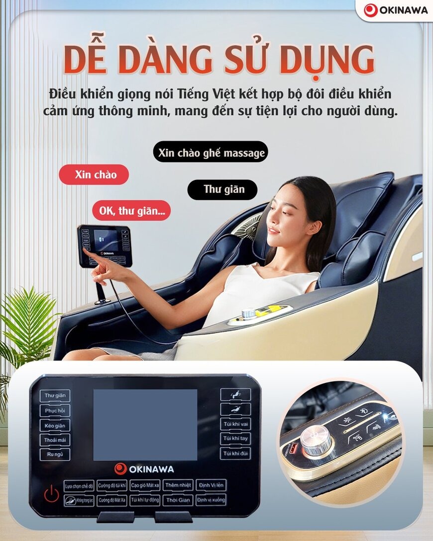 ghế massage Okinawa OS-394 PRO 5