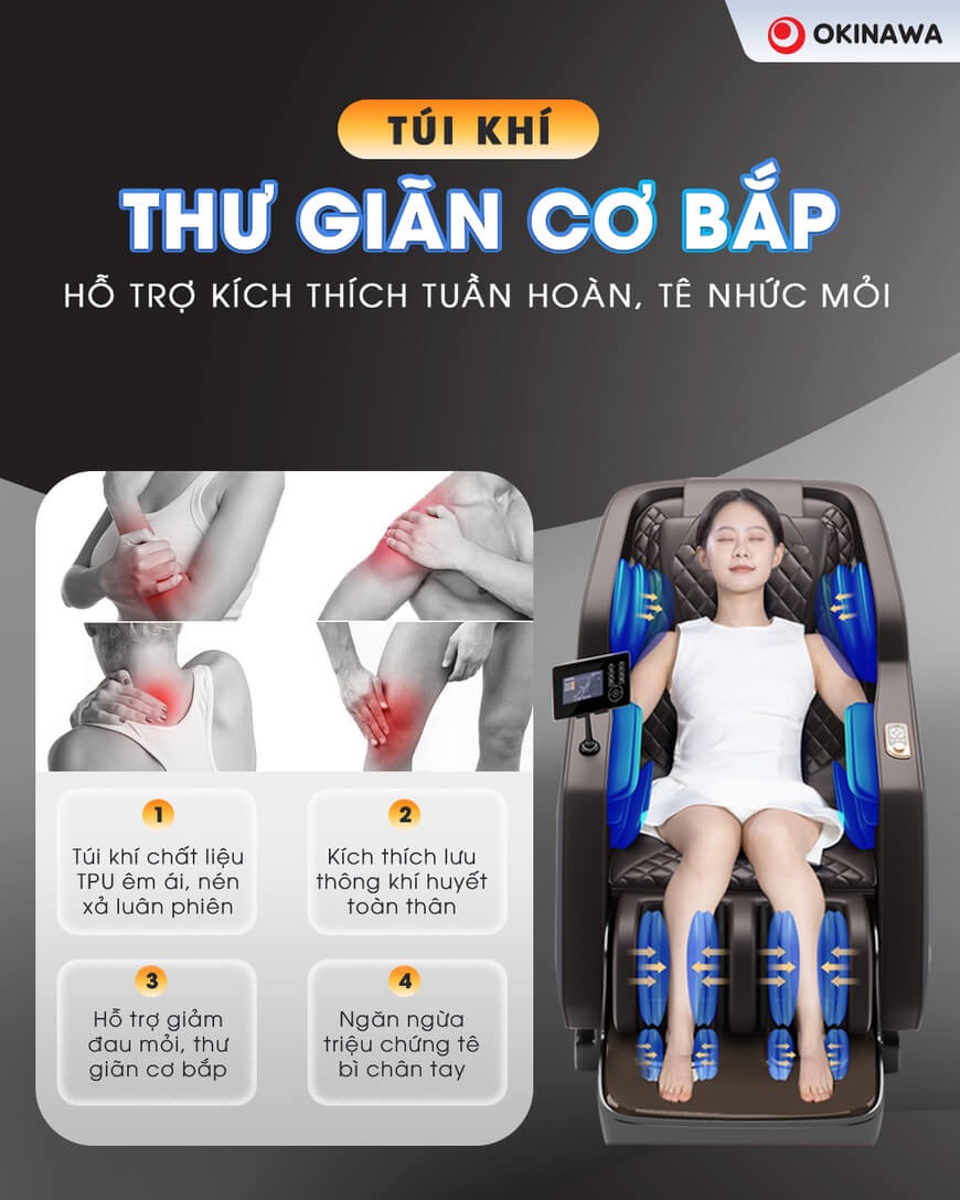 ghế massage Okinawa OS-414 PRO 7