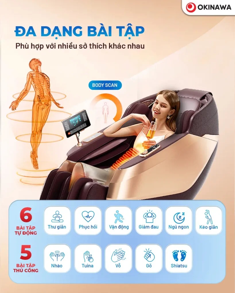 ghế massage Okinawa OS-521 2