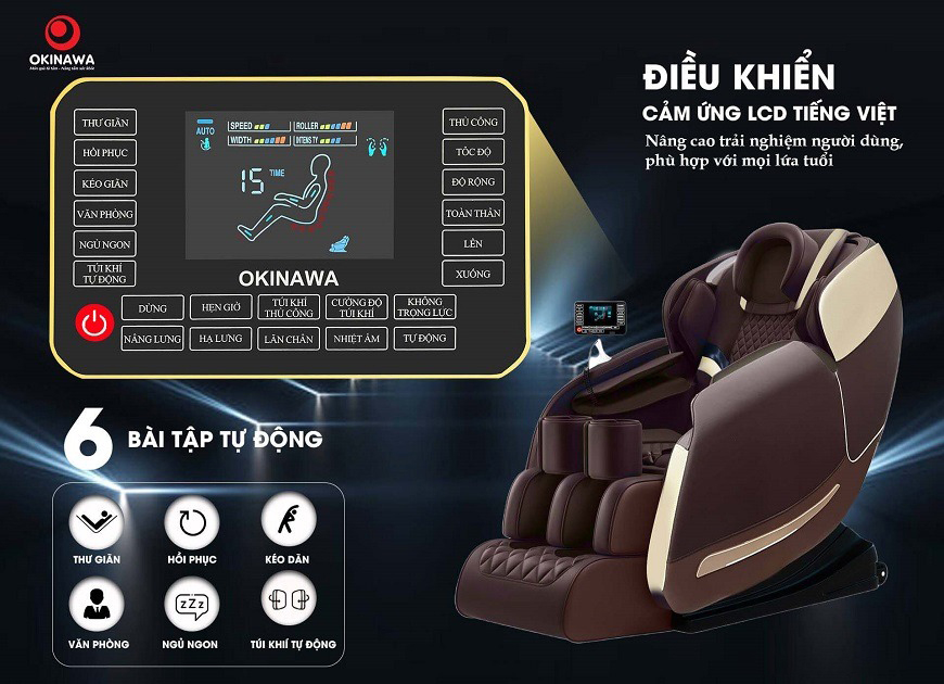 ghế massage Okinawa OS-711 4