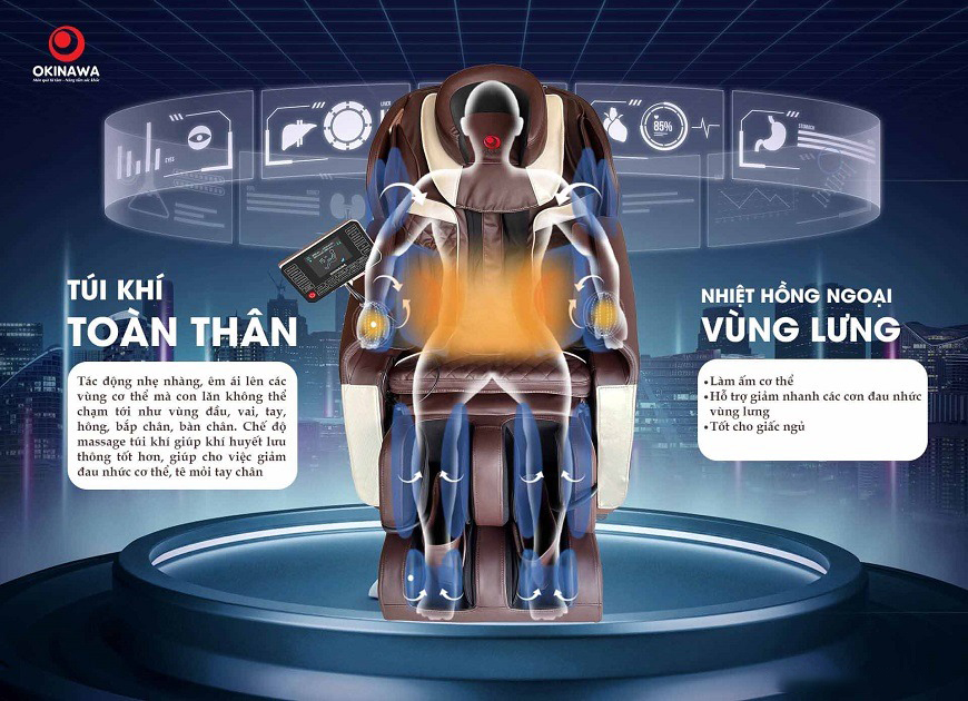 ghế massage Okinawa OS-711 6