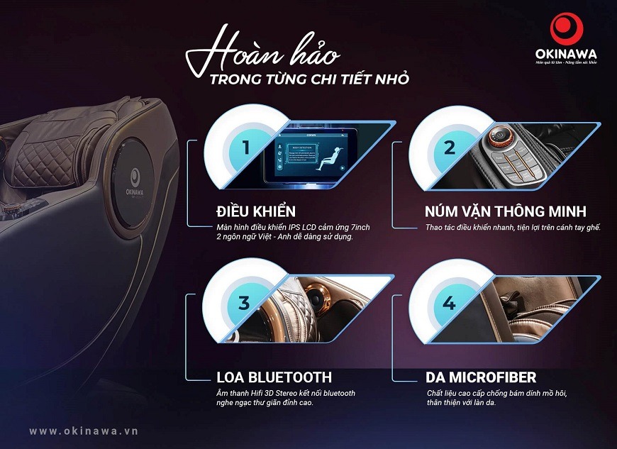 ghế massage Okinawa OS-816 3