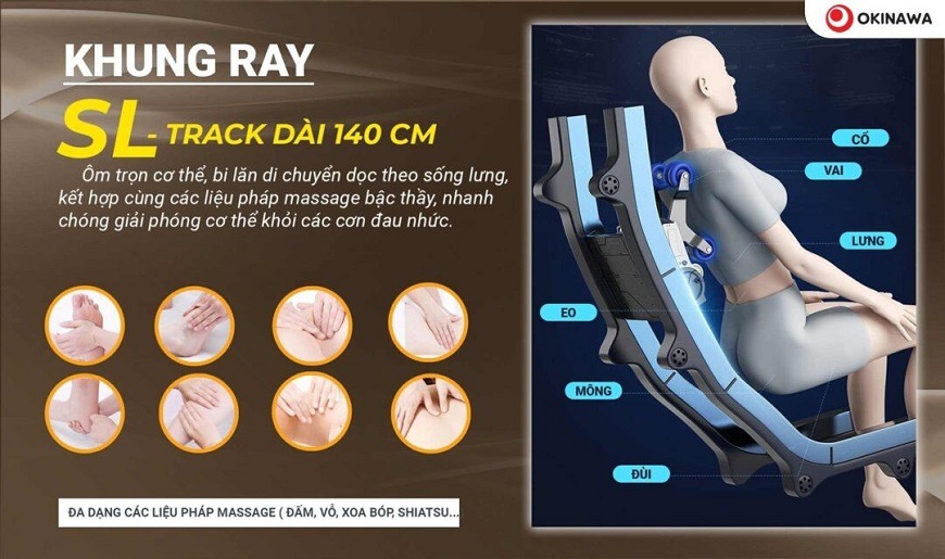ghế massage Okinawa OS-9366 5