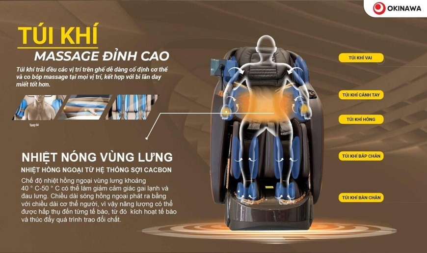 ghế massage Okinawa OS-9366 8