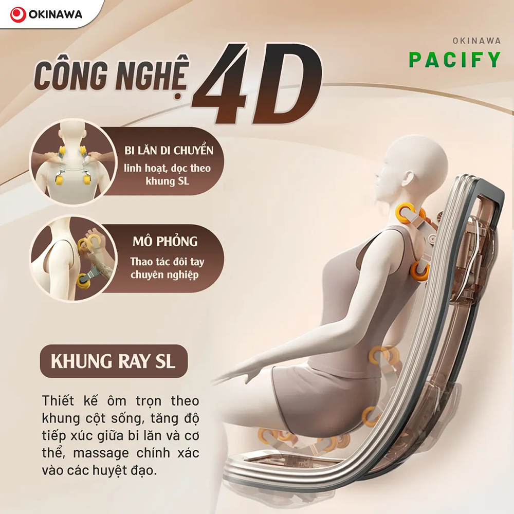 ghế massage Okinawa Pacify 3