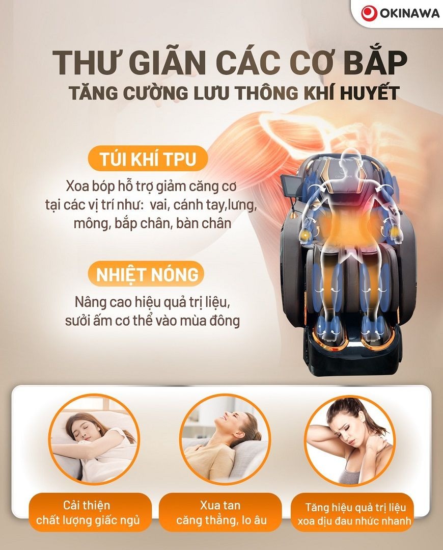 ghế massage Okinawa Sun & Moon 8