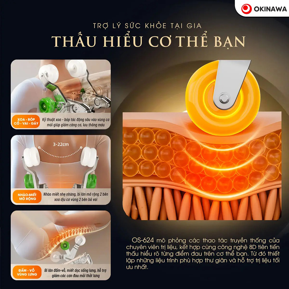 ghế massage Okinawa Venus OS-640 8