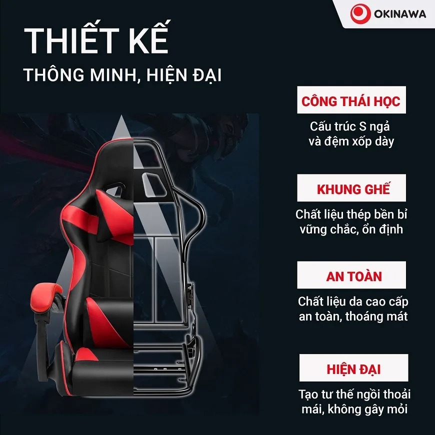 ghế gaming Okinawa 1023 3