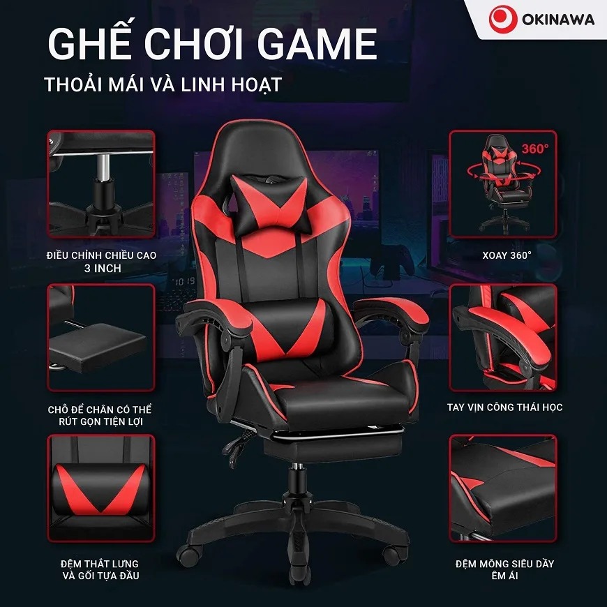 ghế gaming Okinawa 1023 5